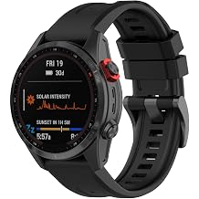 Garmin Fenix 7 / Fenix 7s / Fenix 7x Compatible Silicone Band Sports Band Soft Replacement Strap 22mm 20mm 26mm for Fenix6/6s/6x/5/5s/5x instinct1/2 XIHAMA Multi-Model Compatible Band