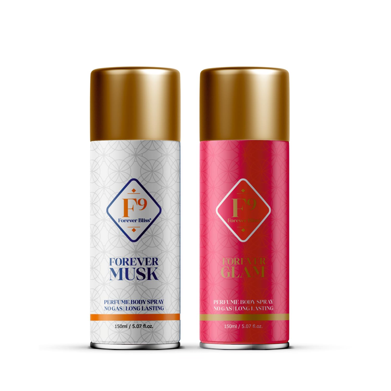 Forever Bliss F9 Forever Musk and Glam Body Perfume Spray No Gas Long Lasting Fragrance Pack of (2X150ml)-image-12