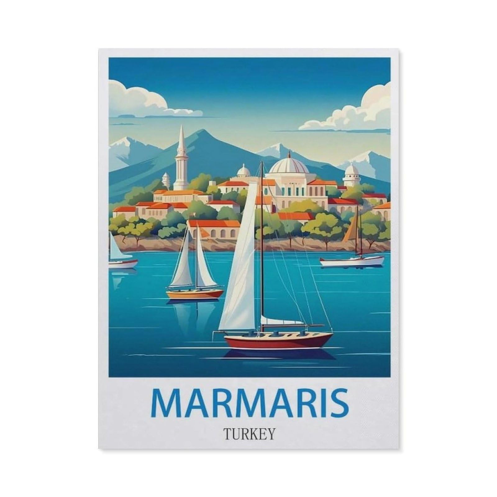 BEAYODKP 5D DIY Diamond Painting kit，Marmaris Turkey（50x60cm）