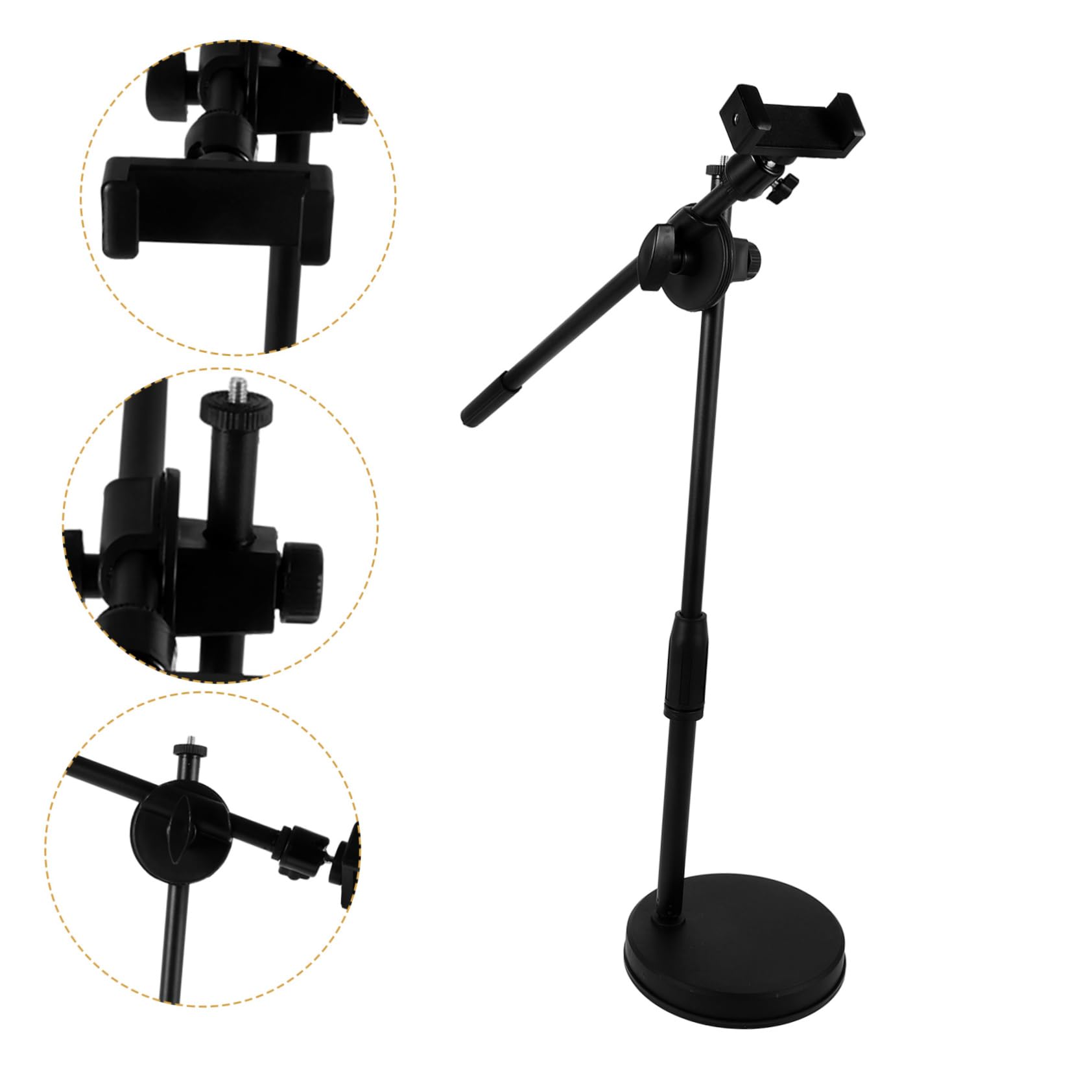 360grado Supporto per Telefono da Scrivania Supporto per Fotocamera da Tavolo da Soffitto Attacco da Scrivania in Piedi Braccio per Ufficio