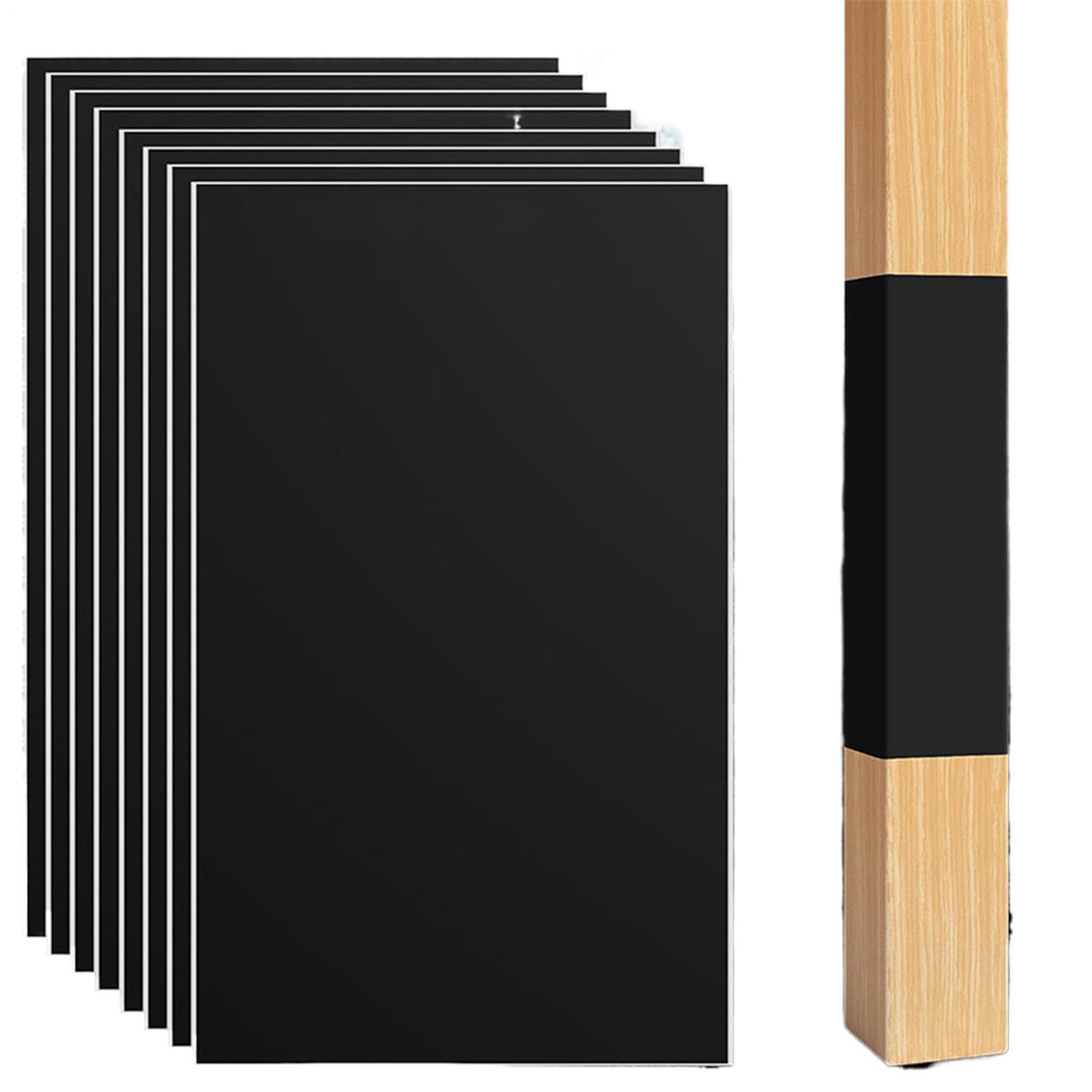 Envoltura De Protección Para Postes De Madera: Paquete De 8 De Barrera Impermeables Para Cercas, Capa Autoadhesiva De Prevención De Putrefacción, Lámina Protectora De 42,5 X 26,5 Cm |