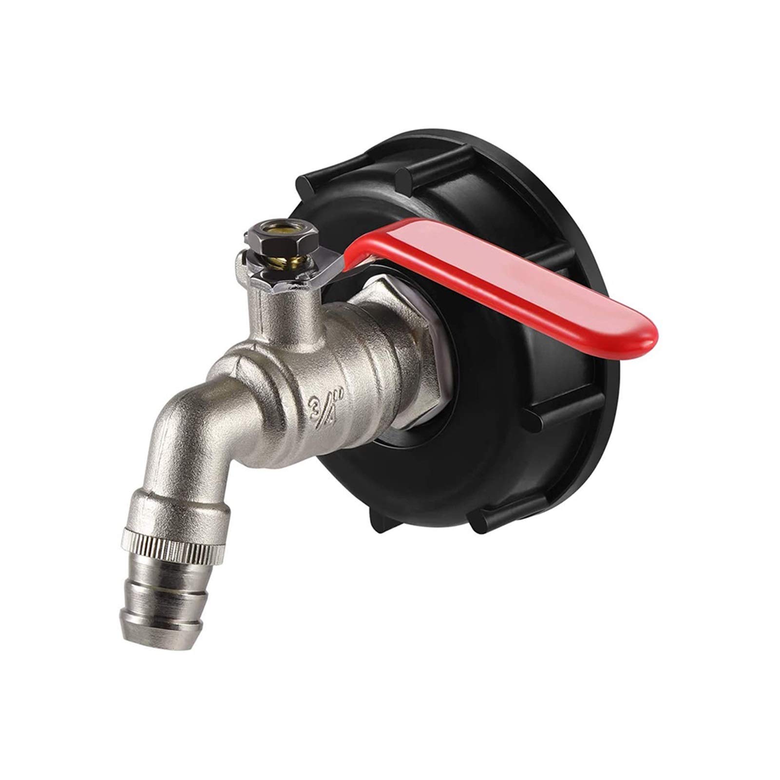 Narzędzia systemowe do montażu ogrodnictwa IBC Wody Zbiornik Adapter S60x6 Kran 3/4 "Zawór zastępczy 60mm Gwint gruboziarnisty do 15 mm Ogród Złącze Wody Drain Adapter Montaż (Color : 3I4 inch)