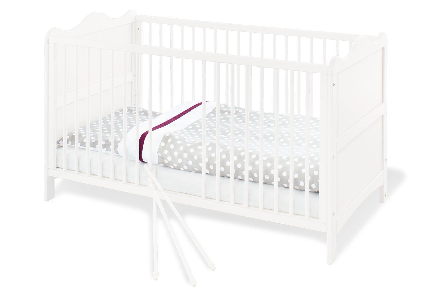 Pinolino Chambre de bébé Florentina Ensemble table à langer et lit bébé Blanc
