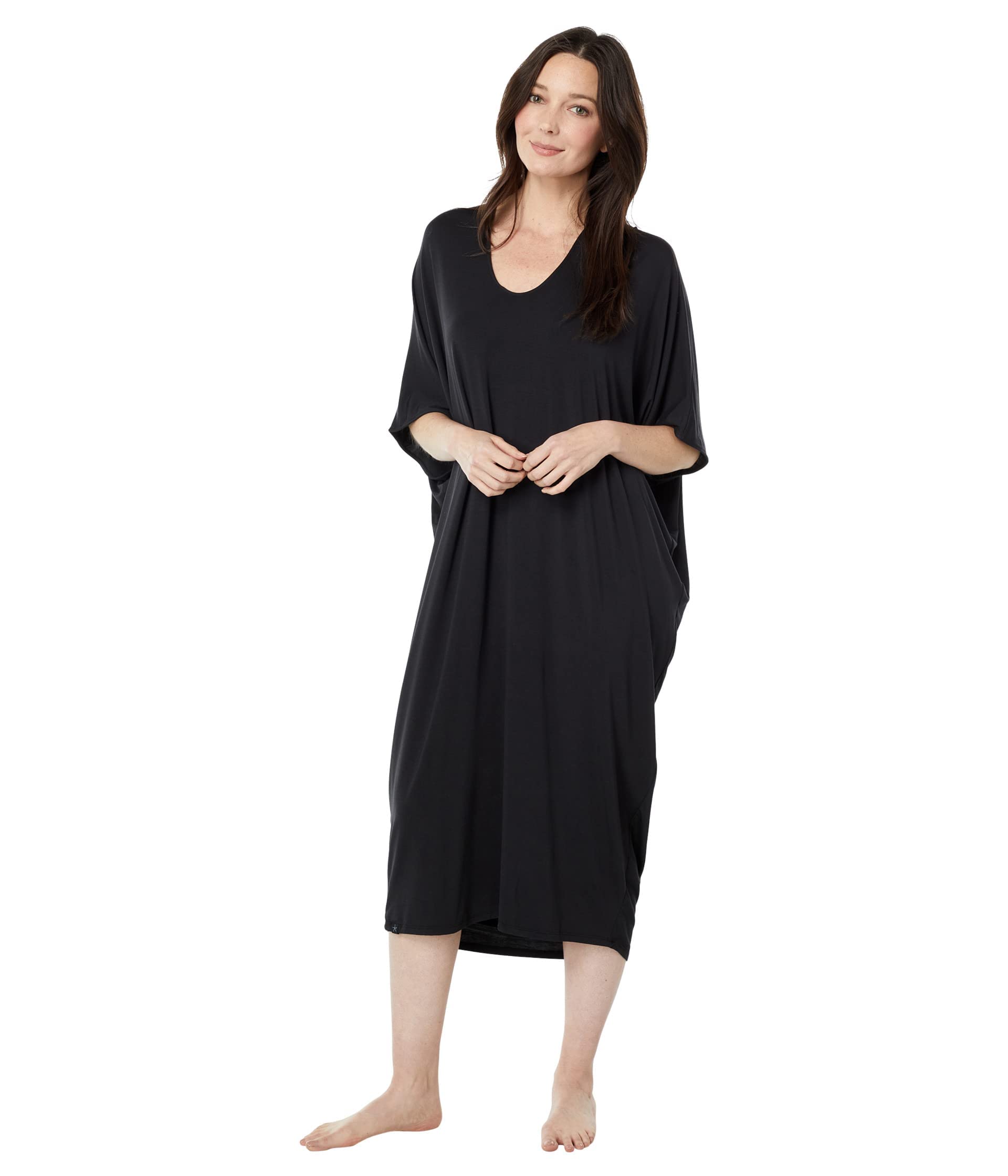 BAREFOOT DREAMS LUXE MILK JERSEY CAFTAN
