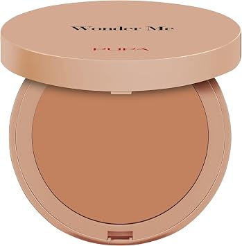 Pupa Milano Wonder Me Bronzer - Matte Bronzer Powder Reduces Pores & Defections - Sweat Resistant - Talc Free - 002 Medium Warm - 0.5 g