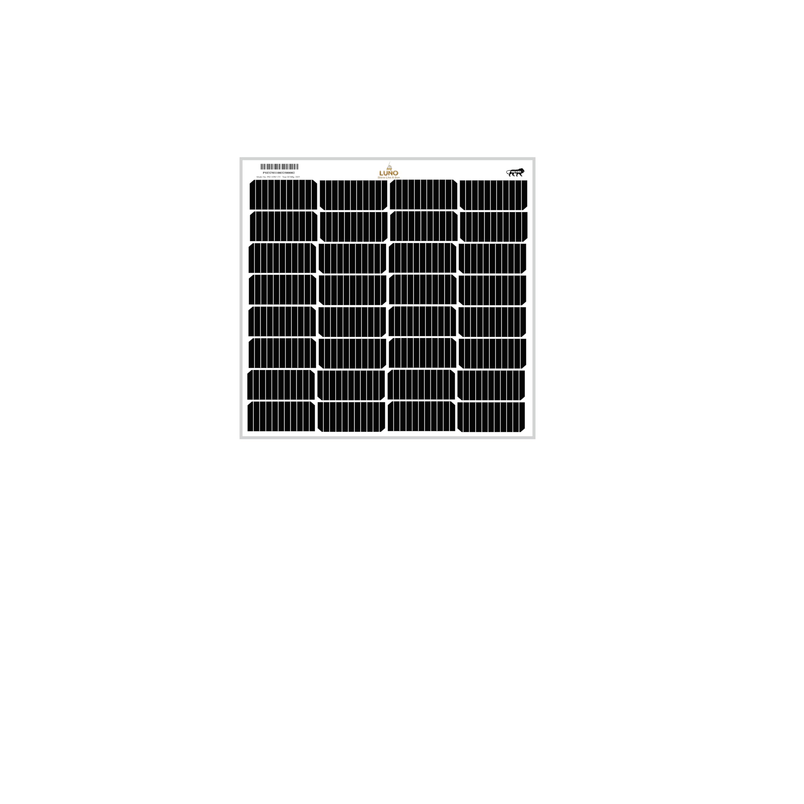 LUNO 110W Mono PERC Solar Panel, 765 x 795mm | Monocrystalline Cells, IP67 Junction Box, 12V Battery Charging, Off-Grid Compatible, Anodised Aluminium Frame-image-12