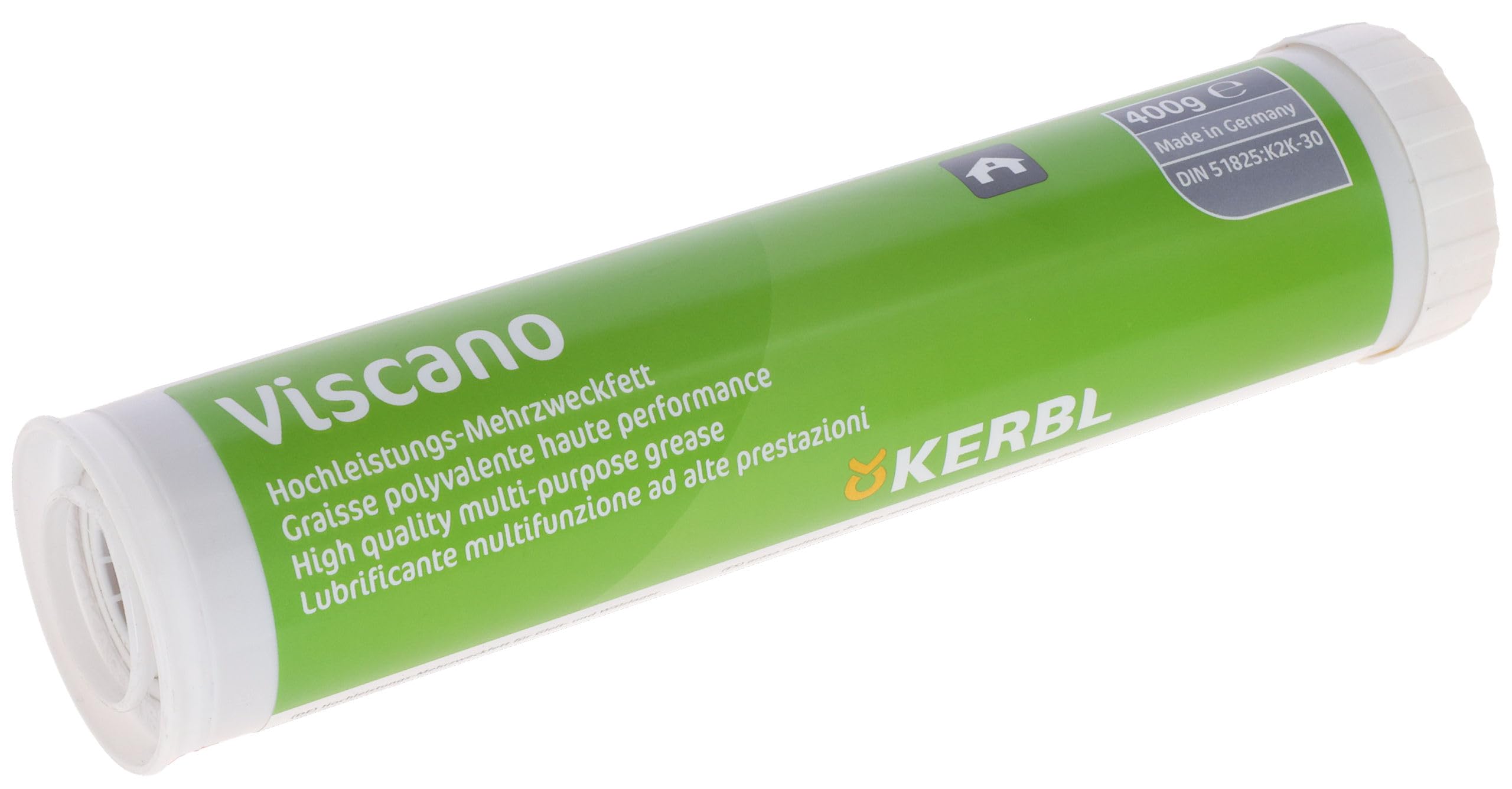 Kerbl Grasa Multiuso 2 Viscano, Grasa lubricante 400g Cartucho, −30°C a +120°C, Resistente al Agua