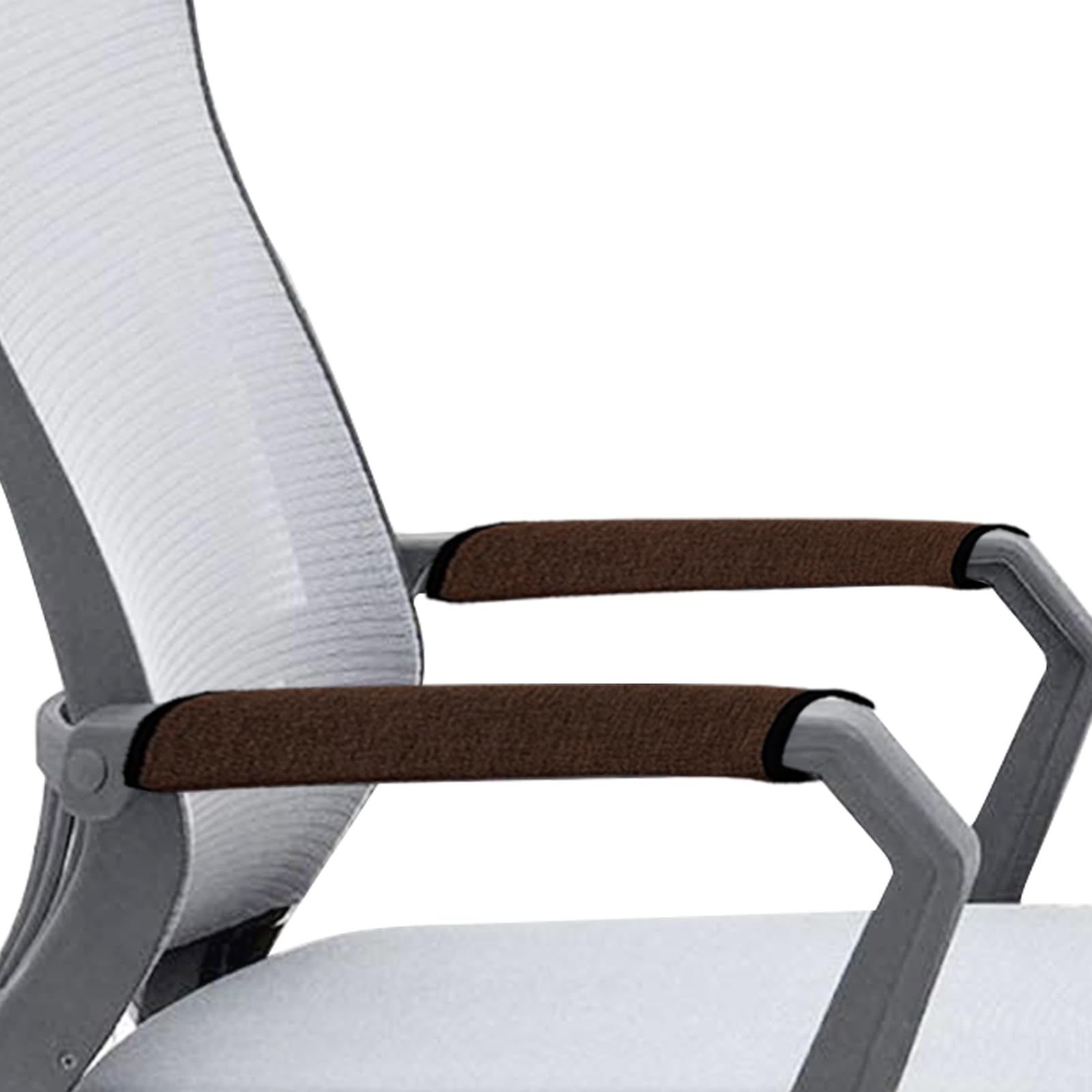 Ntomtuex Linen Office Chair Arm Covers Computer Chair Armrest Pads Covers Adjustable Desk Chair Arm Covers Wheelchair Armrest Protector, Set of 2,