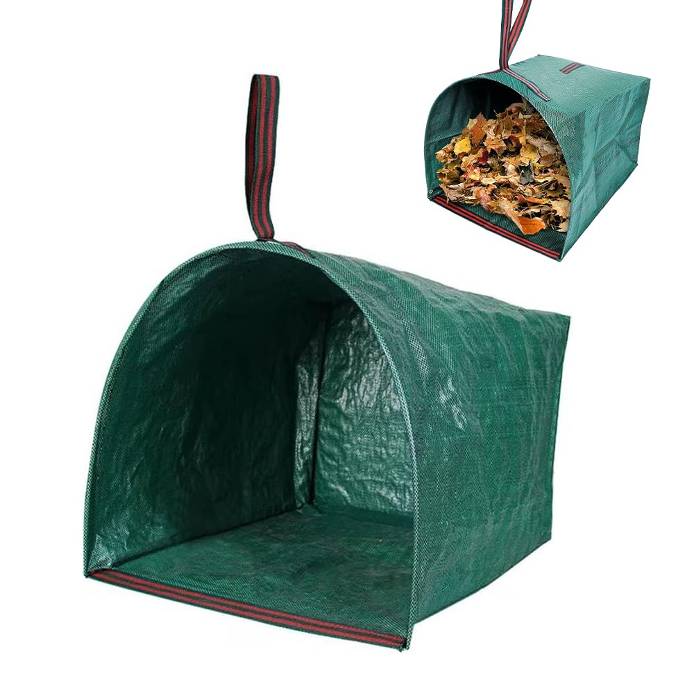 Sacos de Jardin, 250L Gran Capacidad Bolsas de Basura de Jardín con Asas Bolsas Jardín Grandes Plegables y Reutilizables para Residuos de Jardín Restos de Poda Residuos de Plantas