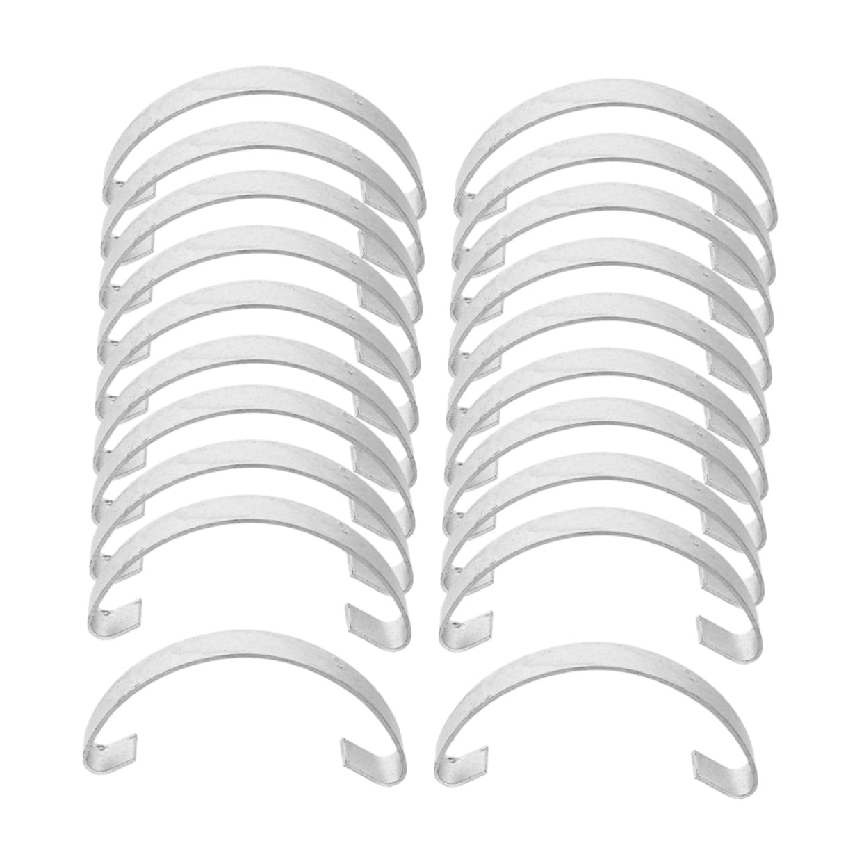 Balacoo 20pcs Chicken Coop Door Hooks Metal Snap Fasteners Poultry Cage Latches for Bird Cage Door Hook