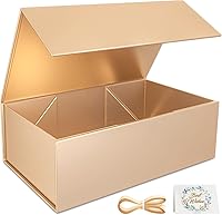 Vista 26 de Caja de regalo rosa, 9.5x6x3'' Caja de regalo para regalos con tapas, cierre magnético, rectangular, plegable, para caja de propuesta de dama