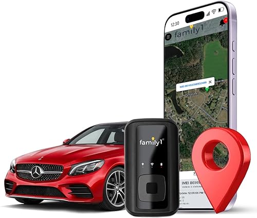 Family1st Rastreadores GPS para vehículos, automóviles, camiones, seres queridos, seguimiento en tiempo real con aplicación, seguimiento oculto para