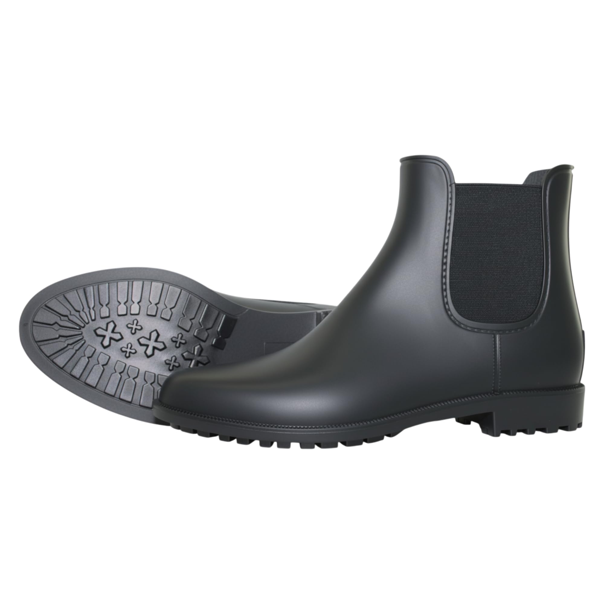 JO056 Petrie Populair zwart rund leer Jodhpur in UK 8.5