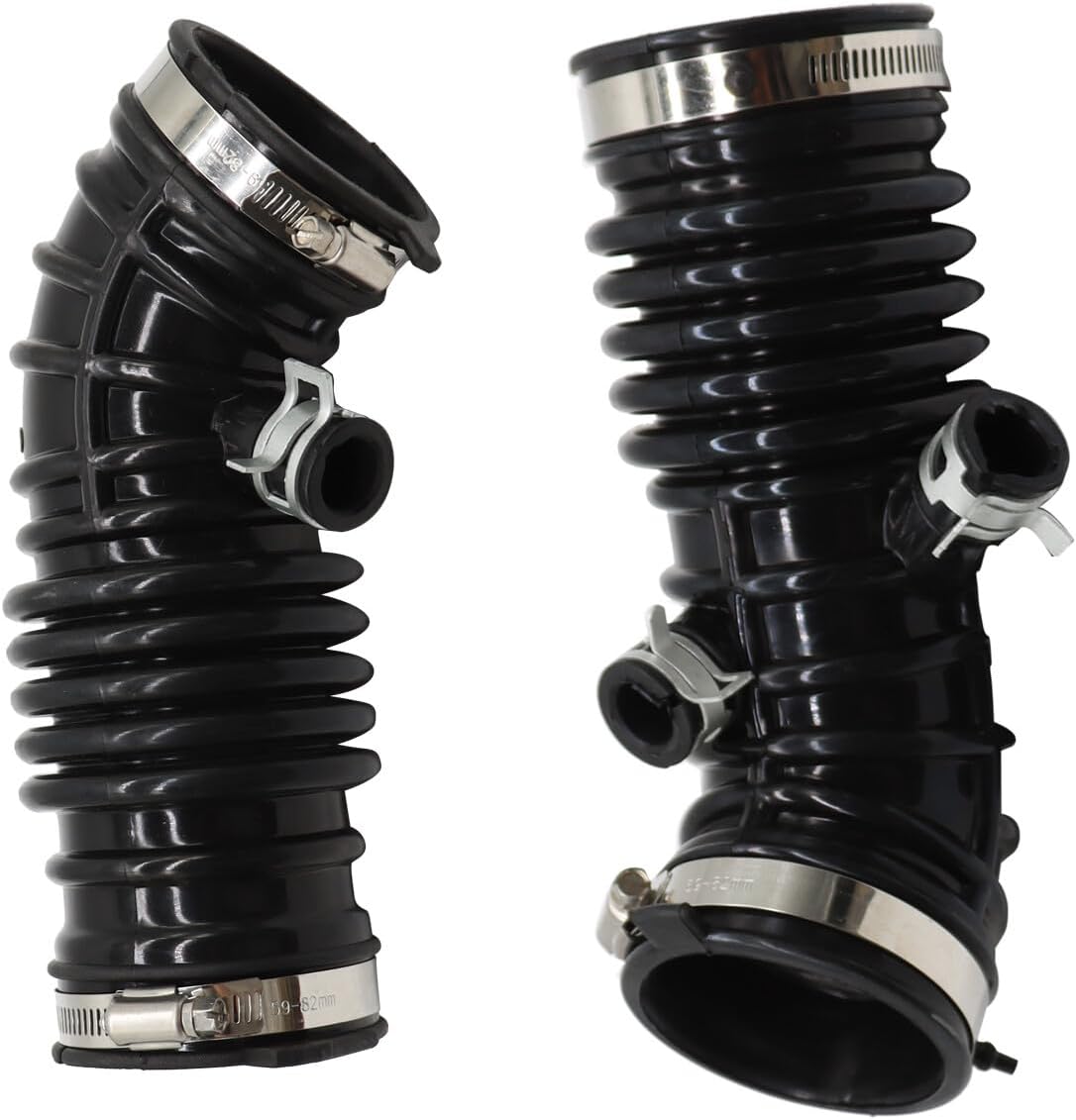 Air Intake Hose Left and Right Side Compatible with Infiniti EX35 2008-2012 G35 2007-2008 3.5L V6 Intake Filter Tube Replace# 16576-JK20A 16576-JK21A 16576-JK21B Air Intake Duct Tube Boot