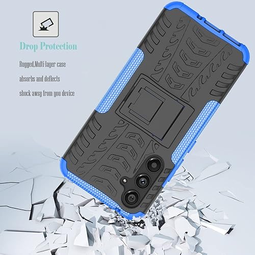 Miniatura 7 de Yerebel Funda para Galaxy A54, Samsung A54 5G SM-A546U con protector de pantalla de vidrio templado, cubierta trasera de policarbonato duro con