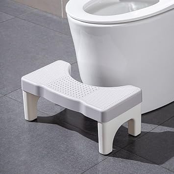 Toilet Stool for Adult, Poop Stool for Bathroom 7 Inch Non-Slip Bathroom Pooping Stool Toilet Stand Step for Feet Portable Healthy Stable Removable Toilet Assistance Toliet Leg Raiser