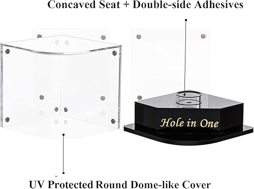 Miniatura 4 de HYYPME Vitrina de pelota de golf para pelota de golf con marco de visualización completo de tarjeta de puntuación regalos de golf accesorios para