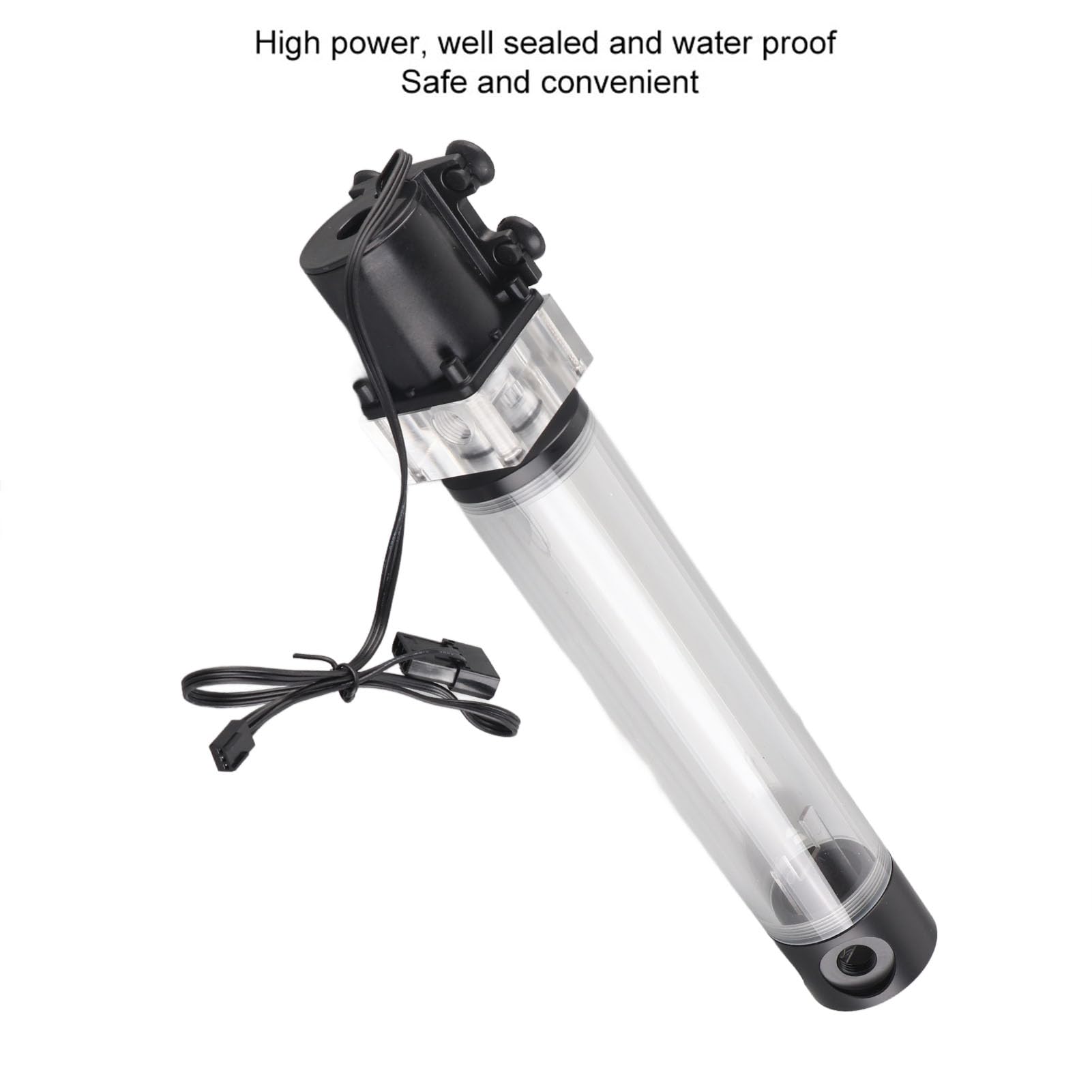 Ejoyous Refrigeración Líquida CPU Bomba de Agua de Enfriamiento Depósito con Soporte 12V 800L H Cojinete Cerámico Manguito de Grafito para Ordenador PC