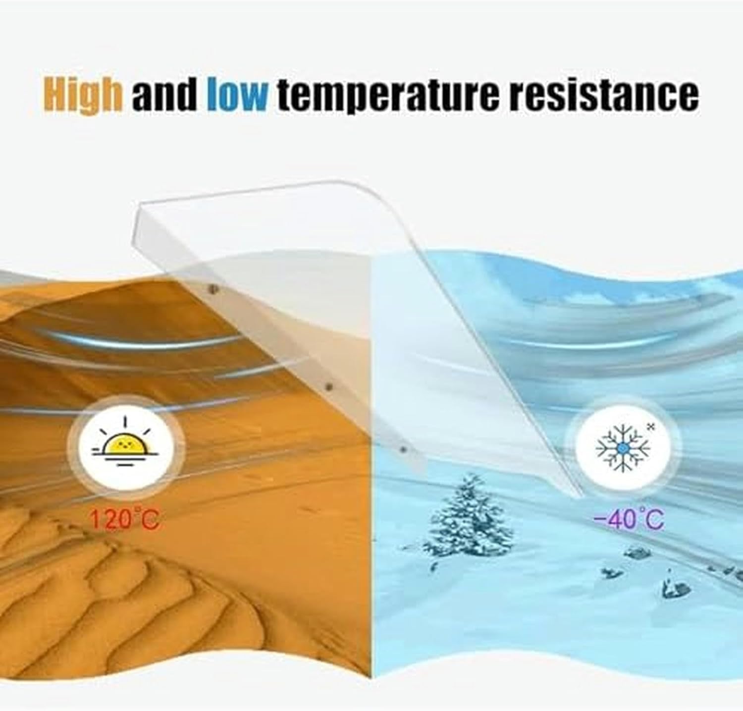 Window Awning Door Canopy Arched Sun Canopy,Invisible Front Door Canopy,Outdoor Garden Patio Sun Shetter Pergola,Roofing Rain Shelter,Polycarbonate Cover