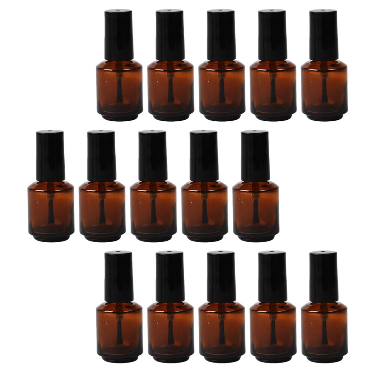Botellas de vidrio de 8ml para esmalte de uñas NUOBESTY: frascos pequeños vacíos con cepillo