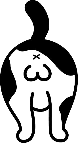 Miniatura 4 de Calcomanía de vinilo de dibujos animados de gatito y gato (2 pulgadas de alto, gris)