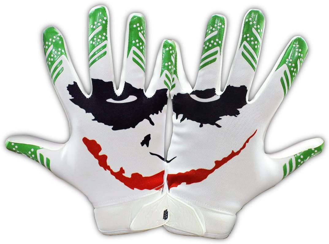 Repster Jester Youth Football Gloves Tacky Grip Skin Tight Adult