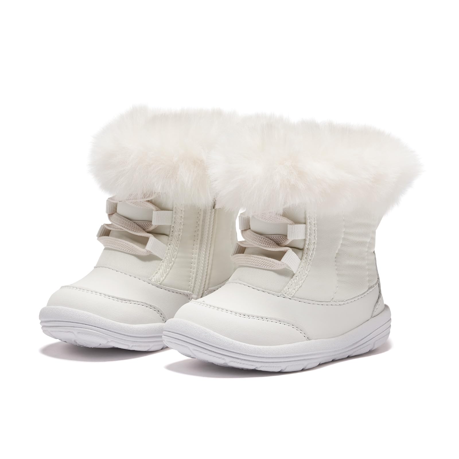 BMCiTYBM Toddler Snow Boots Baby Boys Girls Winter Warm Boots Infant High Top Shoes Faux Fur Bootie for Cold Weather Outdoor