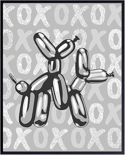 Cute Aesthetic Room Decor - Grey Gray Wall Decor - Funky Wall Art - Minimalist Art - funny Wall Decor - Preppy - Chic Home Decor - Retro Print