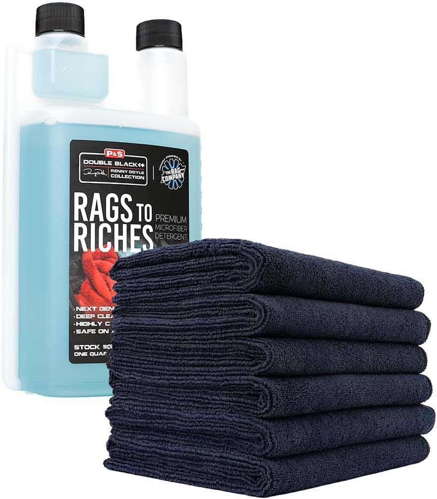 The Rag Company Microfiber Spa and Yoga Towel and Rags to Riches Bundle