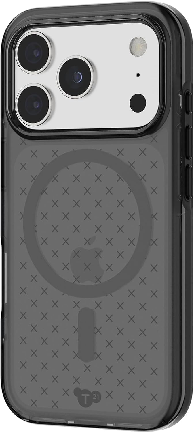 Tech21 EvoCheck Case for iPhone 17 Pro – Smokey/Black | Slim Protective Case | Impact Protection | MagSafe Compatible - Image 5