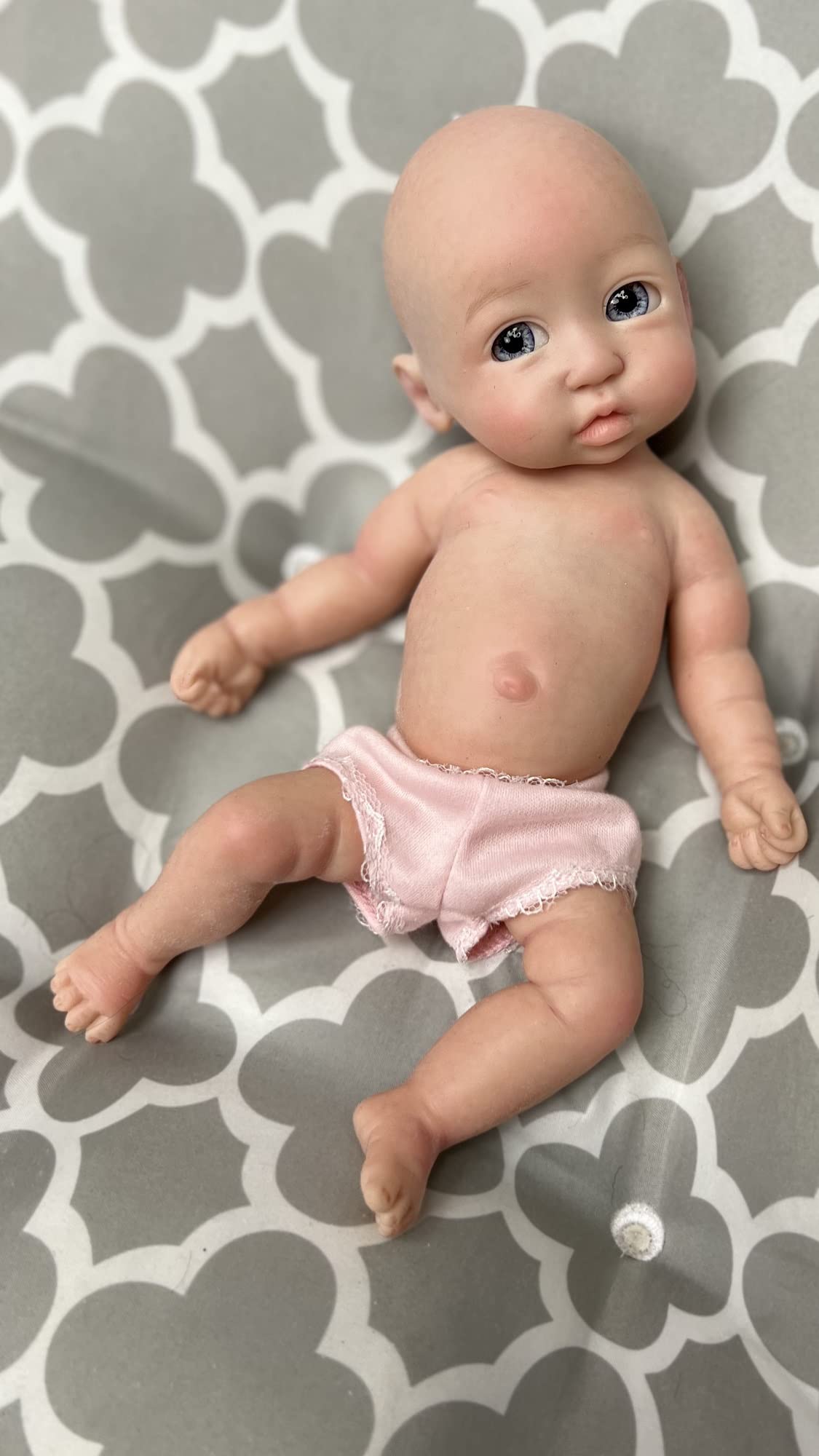 OCSDOLL 12inch Platinum Silicone Reborn Baby Dolls Boy,Not Hollow Vinyl Dolls Bald Girl That Looks Real, Weighted Realistic Newborn Silicon 並行輸入品 Vollence 12 inch Platinum Silicone Baby Dolls Full -