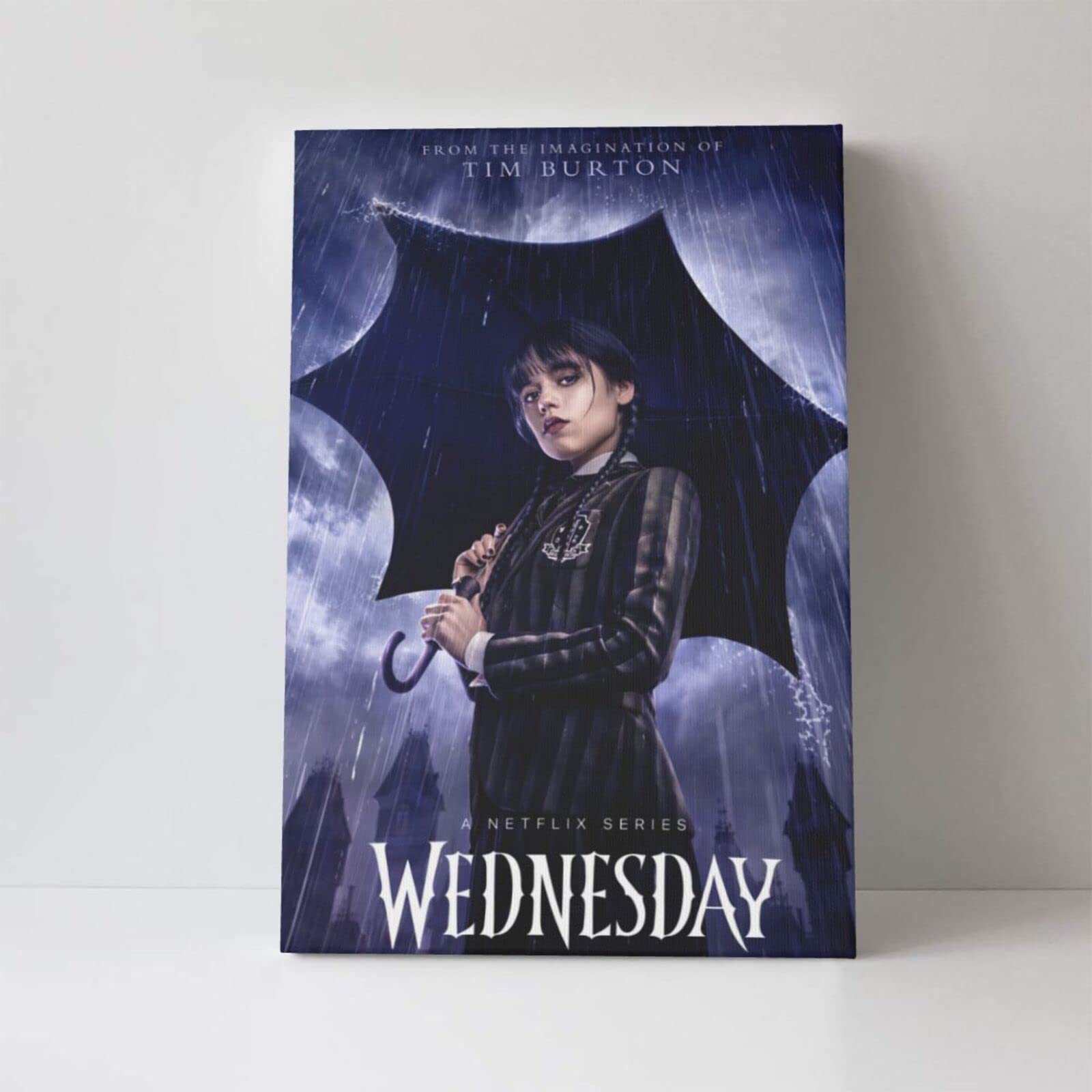 Poster Sur Toile "Mercredi" (Wednesday) - Décoration Murale 30 X 45 Cm - Série TV Classique, Style Sans Cadre - 11