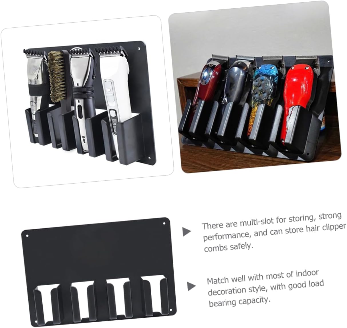Angoily Hair Clipper Storage Case Electric Clipper Wall Bracket Holder for Stylist Tools