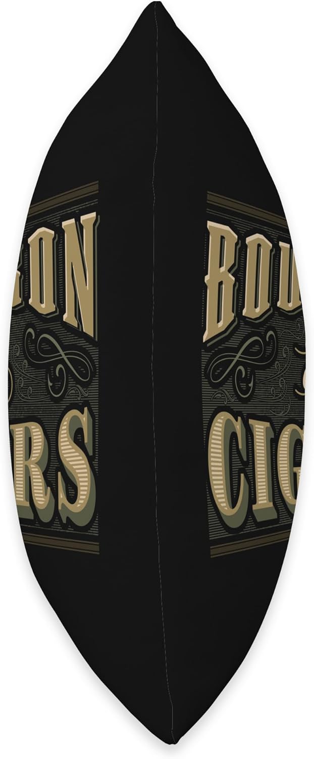 Bourbon And Cigars For Cigar Lover Smoking Whiskey Drinking Throw Pillow