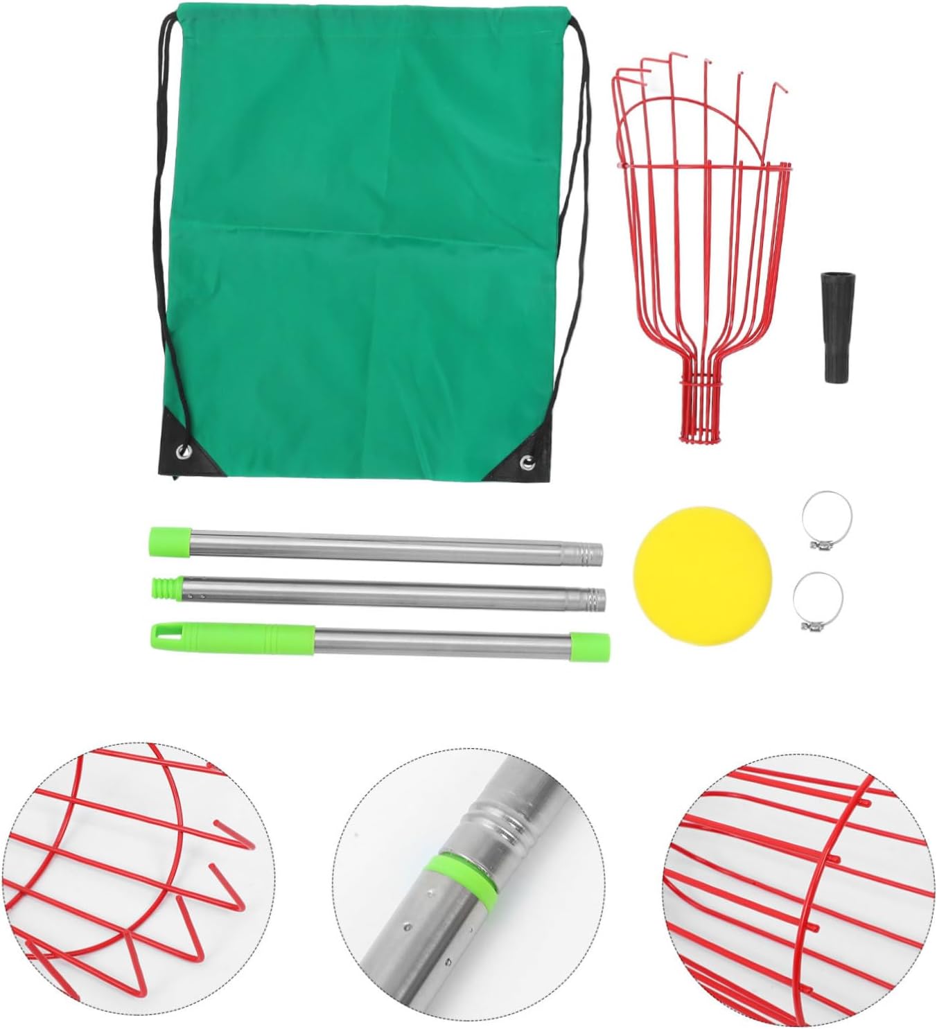Fruit Picker Tool with Pole Versatile Harvesting Device for Lemons Avocados and More Easy to Store and Use for