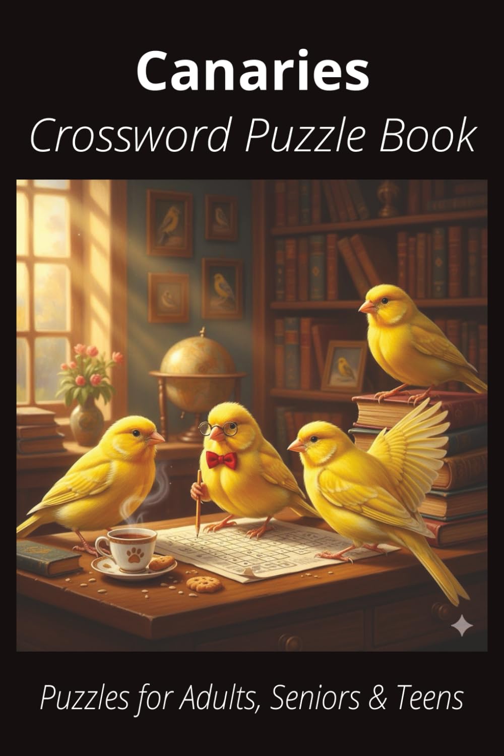 Canaries Crossword Puzzle Book: Easy-to-Read Crossword Puzzles About Canaries – Birds, Pets, Care, Fun Facts & More | 6x9”, 110 Pages – An Awesome Gift for Bird Lovers, Vacations, and Relaxing Moments