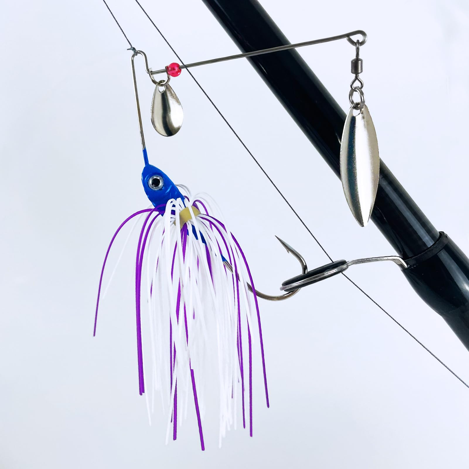 Spinnerbait - Set di 6 esche artificiali Chatterbait per pesca e pesce persico, luccio, trota, luccioperca, salmone