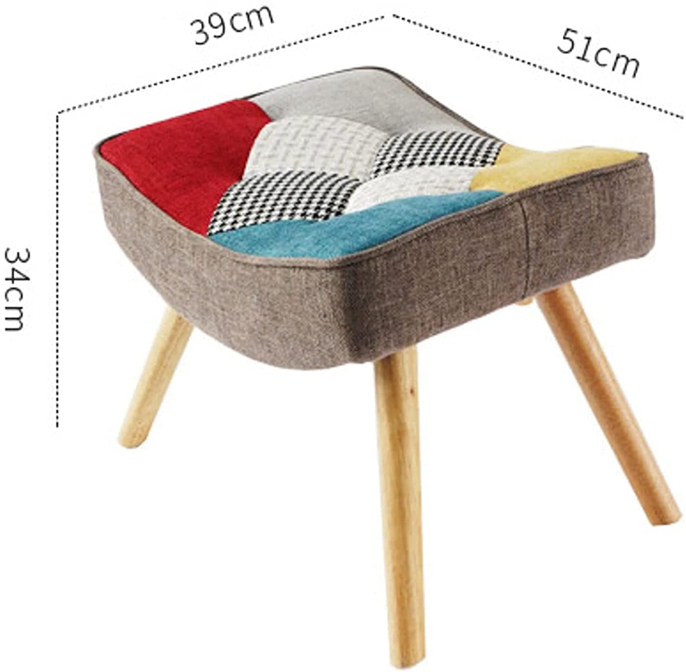 Fotel bujany ogrodowy, naturalna bawełna i len, wypoczynek, sofa, dopasowany kolor, salon, balkon, styl europejski, z pedałami, 71 x 90 x 96 cm