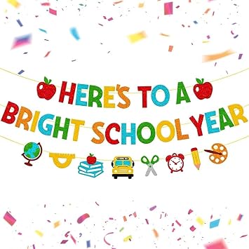 School Opening Banner Decoration, Welcome School Decorations, Celebrating The Start With Hanging Decorations For Home Classroom Office Party Supplies