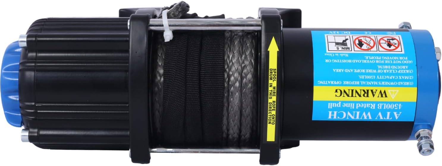 4500 lb Electric Winch for ATV/UTV - 12V High-Capacity Towing with Wireless Remote