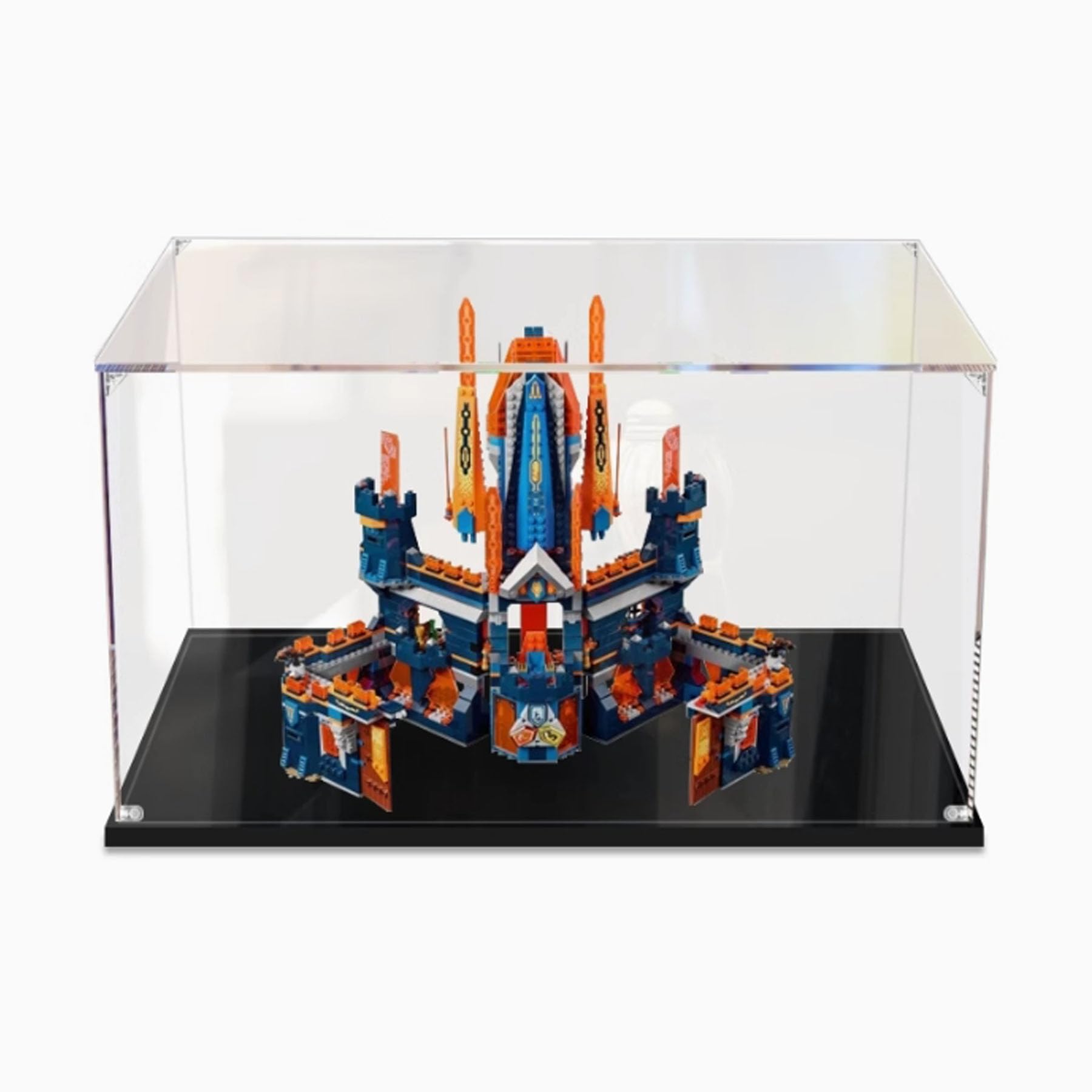 Transparent Acrylic Display Case for Lego 70357 High-Tech Knight's Castle Dustproof Display Case (Model not Included) (2mm)