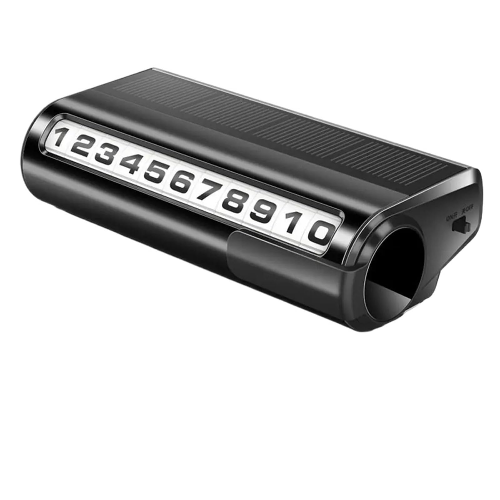 Temporary Parking Number Plate Solar Powered Automobile Card Roller Adjustment Car Interior for Car