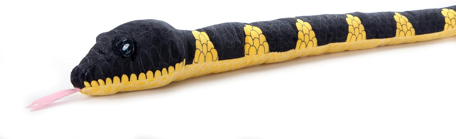 The Petting Zoo Mangrove Snake Stuffed Animal Plushie, Gifts for Kids, Earth Keeperz Snake Animals, Zoologee Mangrove Snake Plush Toy, 54 inches