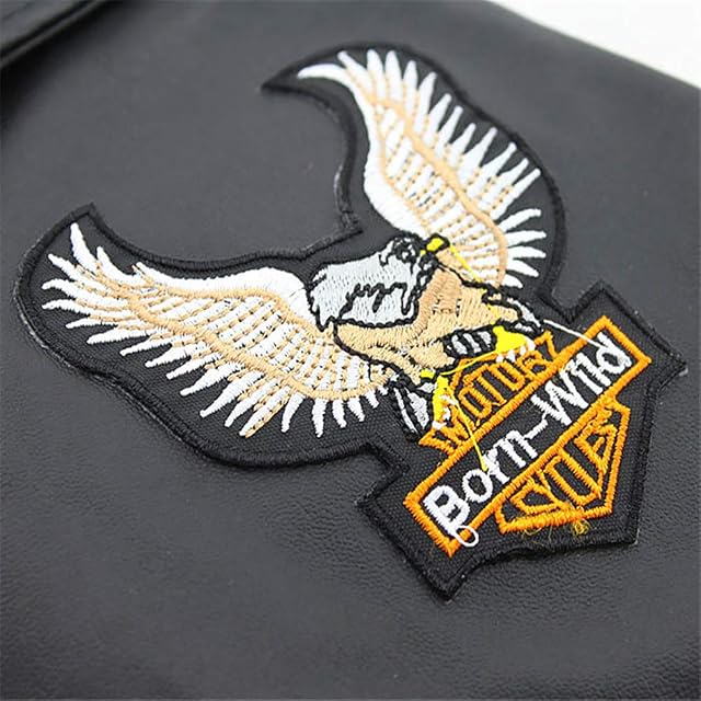Foto 7 de 8 de Abrigo De Invierno para Perros Chaqueta De Moto De Cuero para Perro