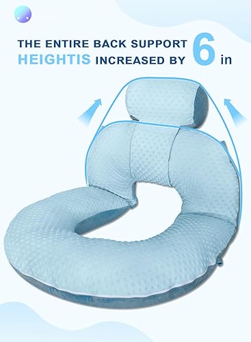 Miniatura 3 de INSEN Almohada de lectura, almohada de espalda para sentarse en la cama y el sofá, almohada de juegos para adultos, soporte para sentarse para la