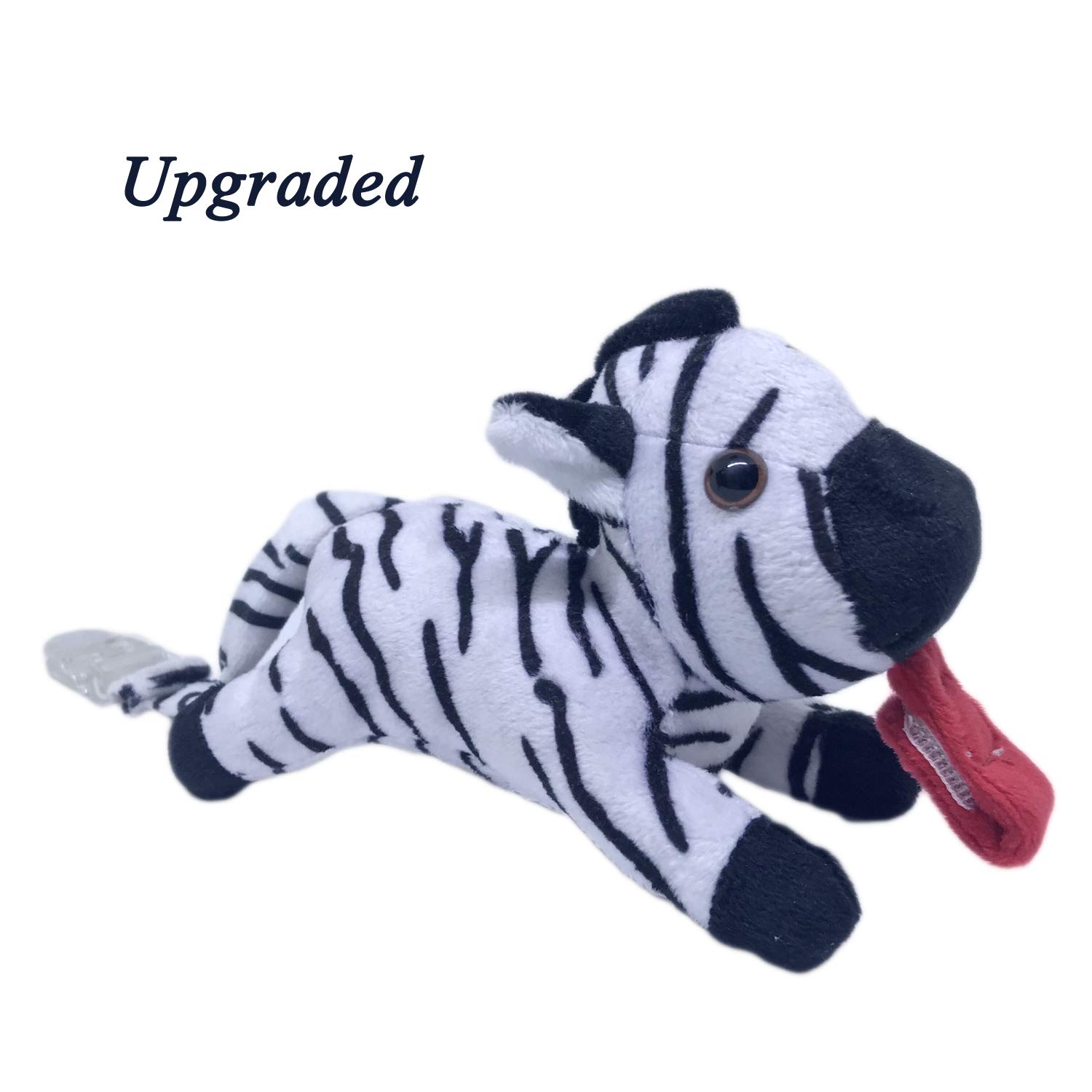 Baby Detachable Stuffed Animal for Pacifier Holder, Soft Plush Toy for Binky Animal Replcement (New Zebra Animal)