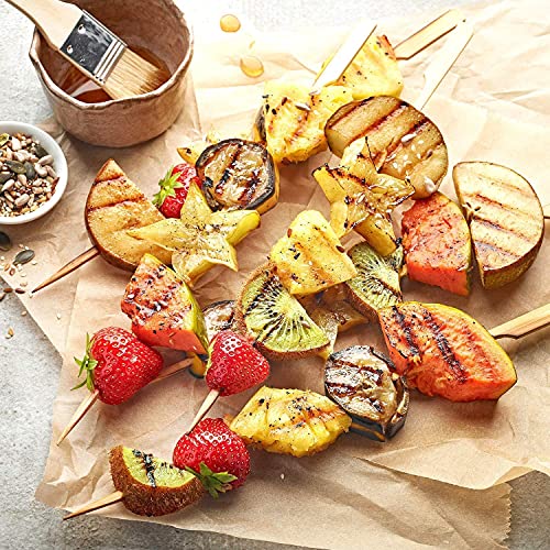 Kitchencookshop Paddle Skewers100 Pieces Bamboo Barbecue Bamboo Skewers Cocktail Sticks for Barbeque Kebabs, Burgers - Image 3