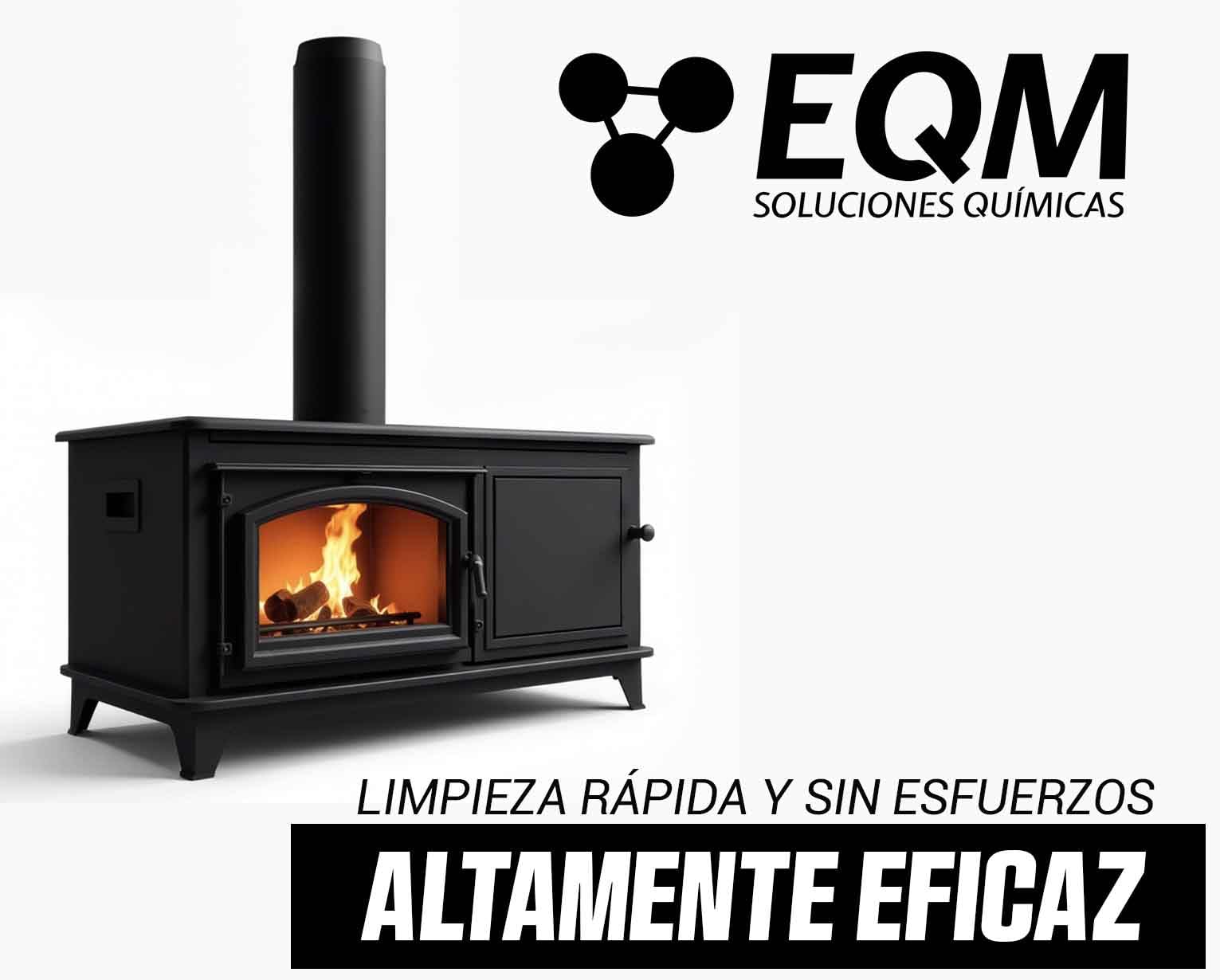EQM - ECO-213 - Limpiacristales para Chimeneas, Estufas y Hornos - 5L - Limpia las manchas de humo y vaho de los cristales - Elimina hollín, limpia ladrillos y otras superficies expuestas al fuego — view 5