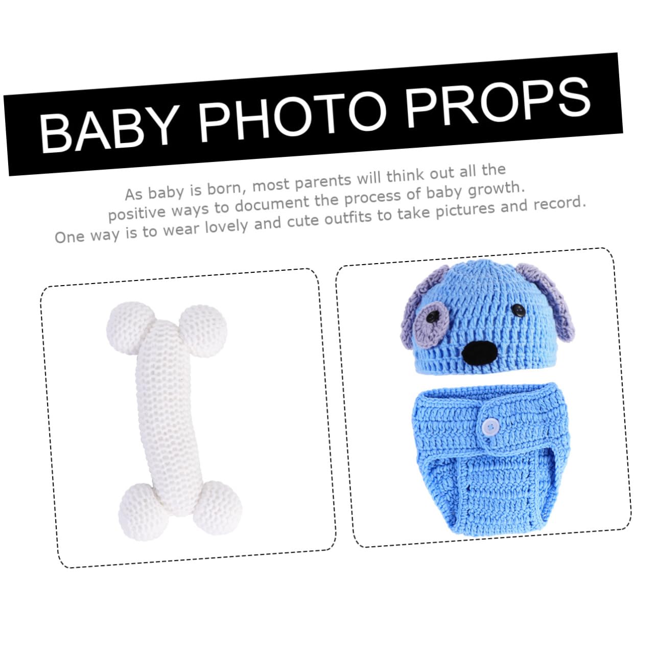 UKCOCO Ropa De De Cachorro Para Bebés De Accesorios De Fotografía De Con Sombrero Pantalones Cortos Y