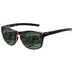 MEETSUN Polarized Sports Sunglasses for Women Men Driving Running Cycling Fishing Sun Glasses UV400 Protection Tortoise Frame-Dark Green Lens